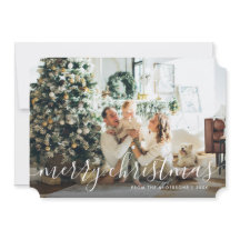 Botanische kalligrafie Foto's met prettige kerstKa