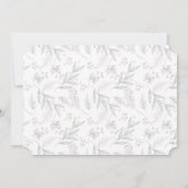 Botanische kalligrafie Foto's met prettige kerstKa Feestdagenkaart (Achterkant)