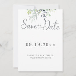 Botanische kalligrafie Huwelijk Save the Date