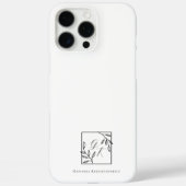 botanische kam | Tijdloos monogram Case-Mate iPhone Case (Achterkant)