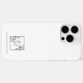 botanische kam | Tijdloos monogram Case-Mate iPhone Case (Achterkant (horizontaal))