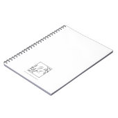 botanische kam | Tijdloos Monogram Dagboek Notitieboek (Linkerzijde)