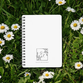 botanische kam | Tijdloos Monogram Dagboek Notitieboek