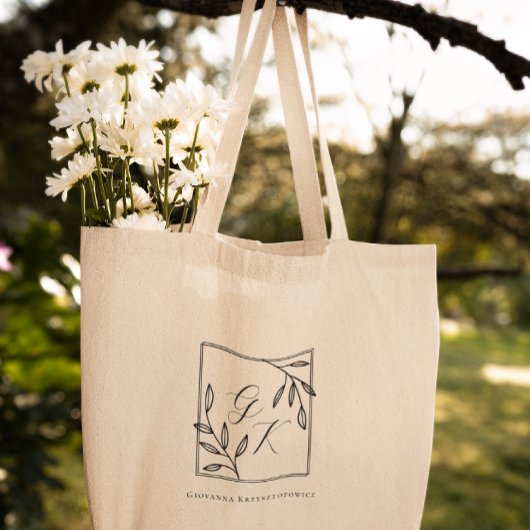 botanische kam | Tijdloos monogram Tote Bag