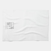 botanische kam | Tijdloze monogram theedoek (Horizontaal)