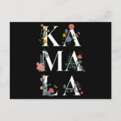 Botanische Kamala Harris Stemmen 2024 Bloemen Stem Briefkaart (Voorkant)