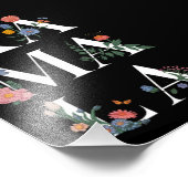 Botanische Kamala Harris Stemmen 2024 Bloemen Stem Foto Afdruk (Hoek)