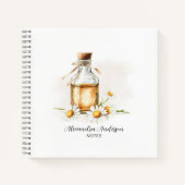 Botanische kamille etherische oliën Waterverf Notitieboek (Voorkant)