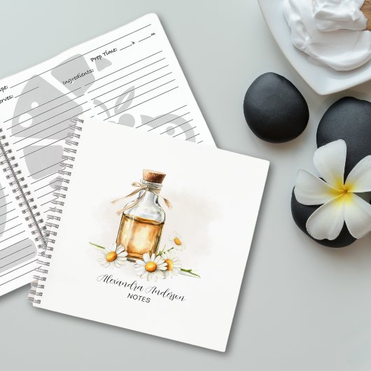 Botanische kamille etherische oliën Waterverf Notitieboek