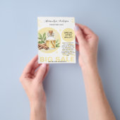 Botanische Kaneel Etherische Olie Waterverf Bloems Flyer (Hand)