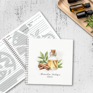 Botanische Kaneel Etherische Oliën Aquarel Notitieboek