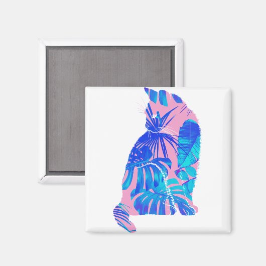 botanische kat magneet (Voorkant / Achterkant)
