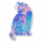 Botanische kat sticker (Voorkant)