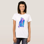 botanische kat t-shirt (Voorkant volledig)