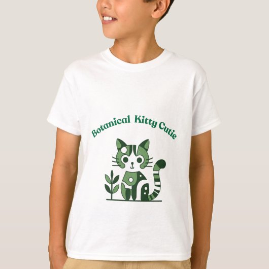 Botanische kat t-shirt (Voorkant)