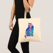 botanische kat tote bag (Voorkant (product))