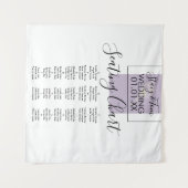 Botanische Katoenplant Lavendel Trouw Zittijd   Wandkleed (Voorkant (horizontaal))