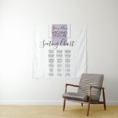 Botanische Katoenplant Lavendel Trouw Zittijd   Wandkleed (In situ)