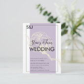 Botanische katoenwijn Plant Lavender Weddenschap Briefkaart (Staand voorkant)
