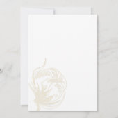 Botanische katoenwonden Plant lavender Weddenschap Kaart (Achterkant)