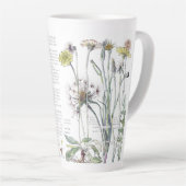 Botanische katten Verse bloem Bloemen Latte Mok (Rechterhoek)