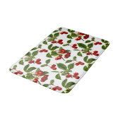  botanische kersen afdrukken op wit badmat (Gekanteld)