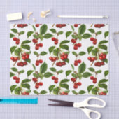 botanische kersen afdrukken op wit tissuepapier (Craft)