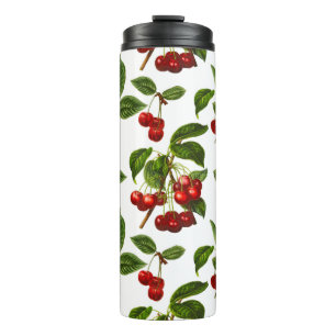 Botanische Kersenprint Thermosbeker