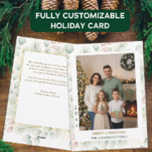 Botanische Kerst Familie Foto Groet