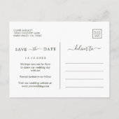 Botanische Kerst Gouden Huwelijk Save the Date Aankondigingskaart (Achterkant)