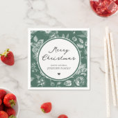 Botanische Kerst Servet (Insitu)