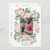 Botanische kerstavond | Fotokaart Feestdagenkaart (Voorkant / Achterkant)