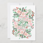 Botanische kerstavond | Fotokaart Feestdagenkaart (Achterkant)