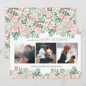 Botanische kerstavond | Fotokaart Feestdagenkaart (Voorkant / Achterkant)