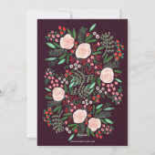 Botanische kerstavond | Fotokaart Feestdagenkaart (Achterkant)