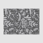 Botanische kerstavond Pine Berries Patroon Tissuepapier (Voorkant)