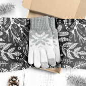 Botanische kerstavond Pine Berries Patroon Tissuepapier