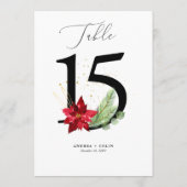 Botanische kerstbruiloft-nummer 15 programmakaart (Achterkant)