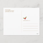 Botanische kerstcadeautjes met joy feestdagenkaart (Achterkant)