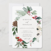 Botanische kerstfeestdag kaart (Voorkant)