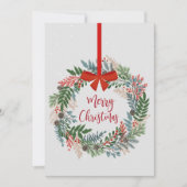 Botanische kerstfeestdag Kaart (Voorkant)