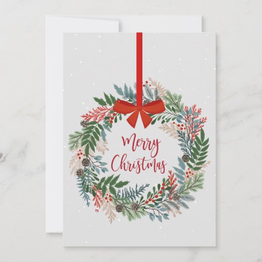 Botanische kerstfeestdag Kaart (Voorkant)