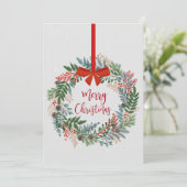 Botanische kerstfeestdag Kaart (Staand voorkant)