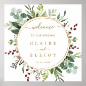 Botanische kerstfeestdag welkomstplein P Poster (Voorkant)