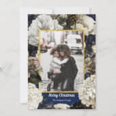  Botanische kerstfeestfotokaarten Feestdagenkaart (Voorkant)