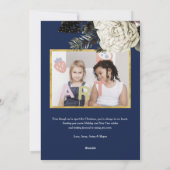  Botanische kerstfeestfotokaarten Feestdagenkaart (Achterkant)