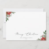 Botanische Kerstfoto Feestdagenkaart (Voorkant)