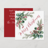 Botanische kerstkaart (Voorkant / Achterkant)