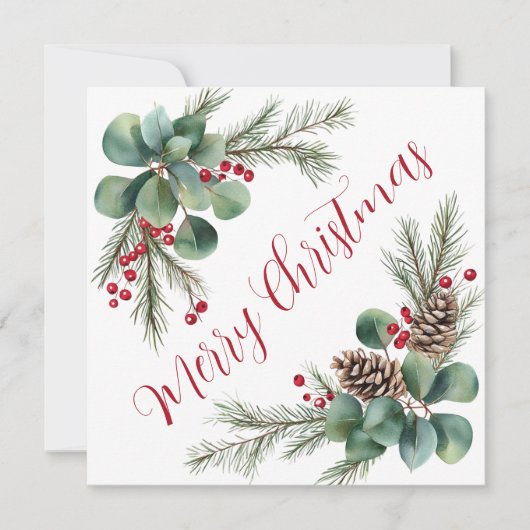 Botanische kerstkaart (Voorkant)