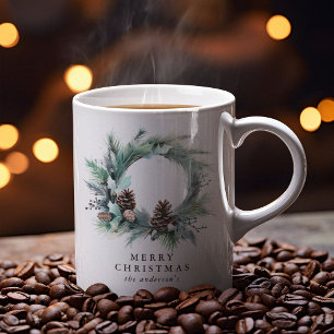 Botanische Kerstkrans Prettig Kerstfeest Koffiemok